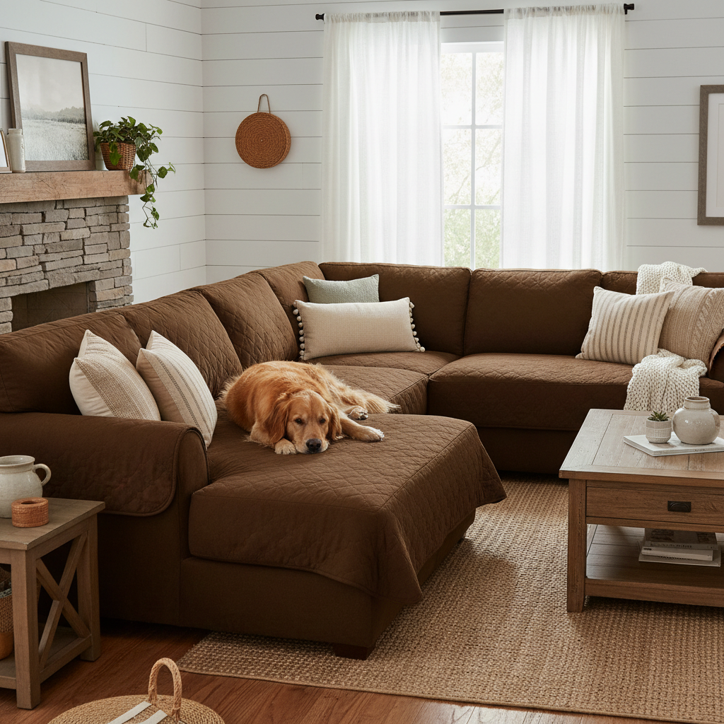 The Real Difference Between Single-Sided and Reversible Sectional Sofa Covers for Pets — And Which One Fits Your Living Room