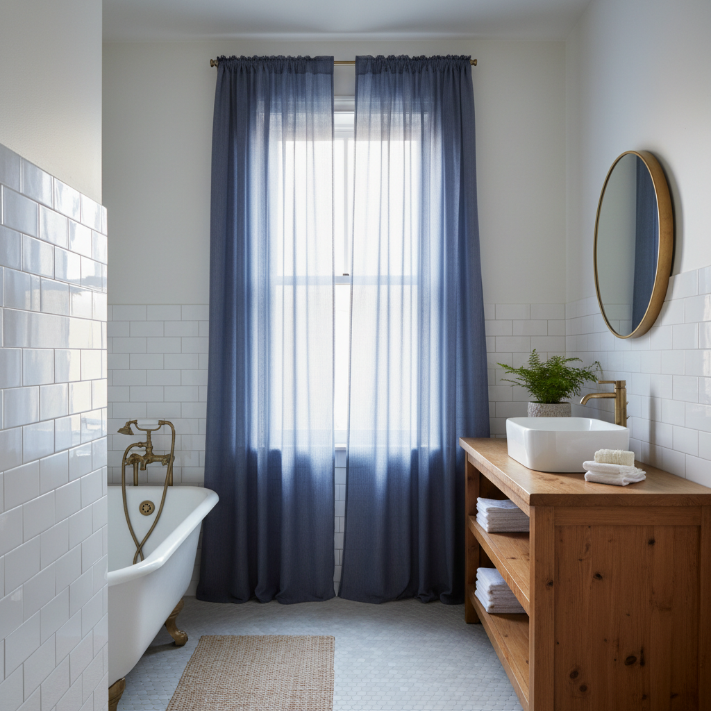 Beyond Color: What Really Matters When Choosing Navy Sheer Curtain Panels for Small Windows