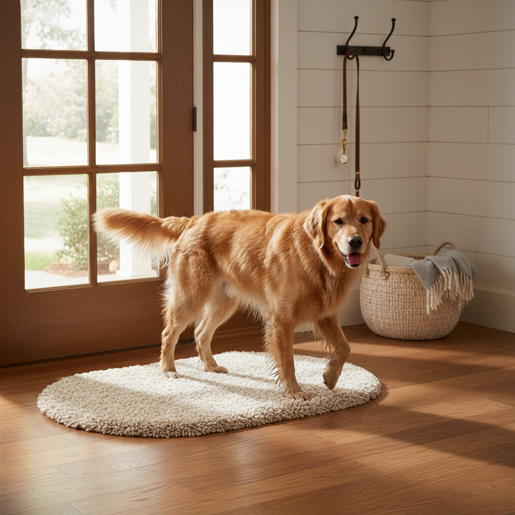 The Real Difference Between Regular Doormats and Absorbent Washable Chenille Dog Mats — And Which One Fits Your Indoor Entry