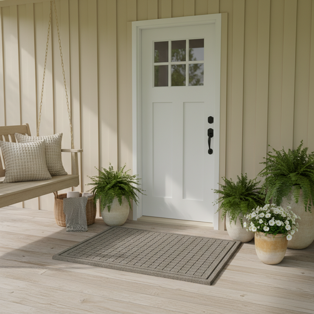 The Real Difference Between Rubber and Fabric Absorbent Outdoor Doormats for Front Entry — And Which One Fits Your Home