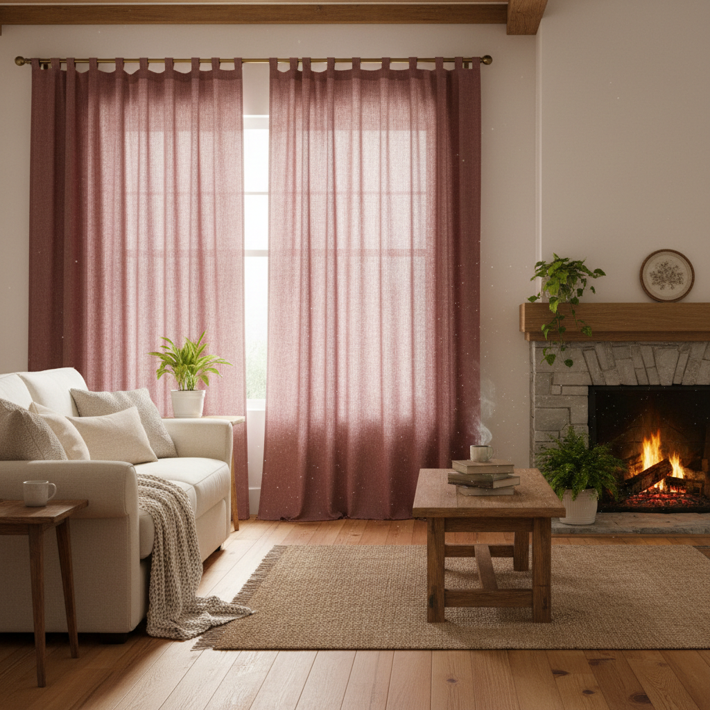 5 Signs It's Time to Replace Your Living Room Curtains (And What to Look for in Long Burgundy Linen Farmhouse Drapes)