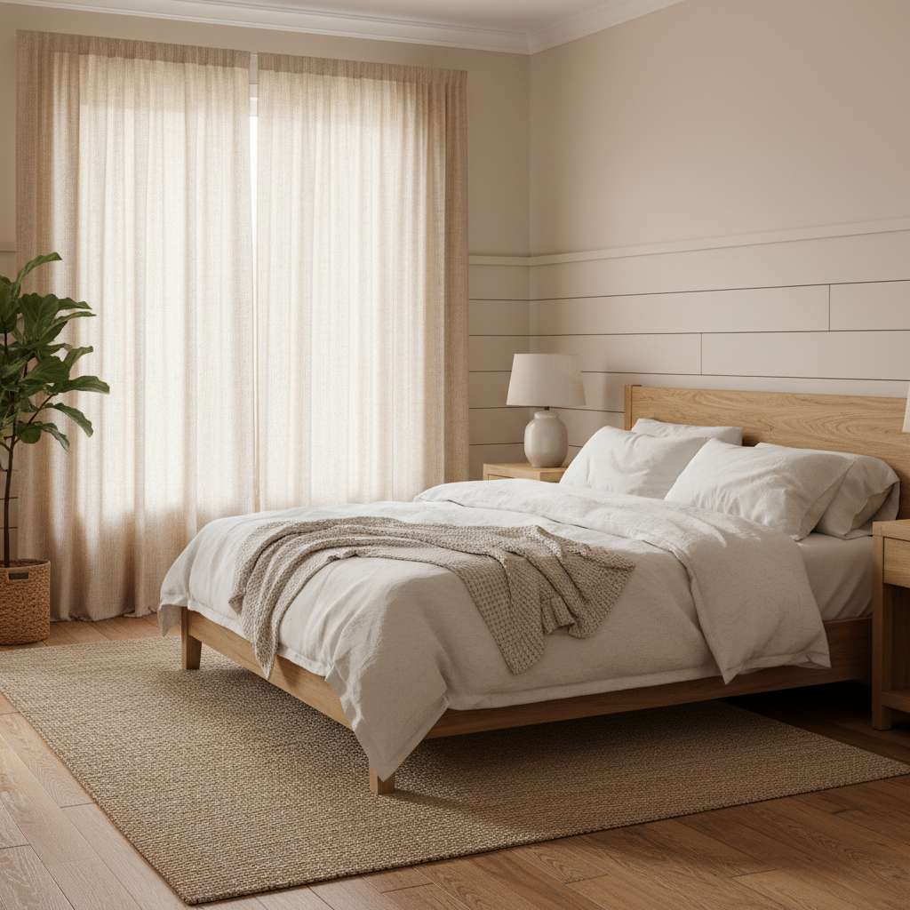 Light-Filtering Fixes That Worsen Privacy: How Far to Push Sheerness in Linen Look Semi Sheer Curtains for a Farmhouse Bedroom