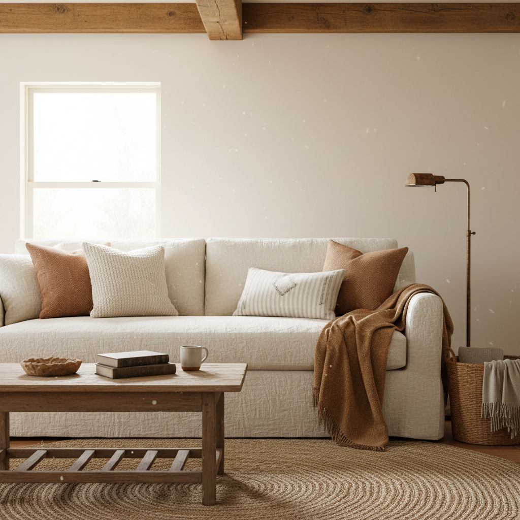 Farmhouse Throw Pillow Covers for Couch Fixes That Worsen a Cluttered Look: How Far to Push Layering in Living Room Styling