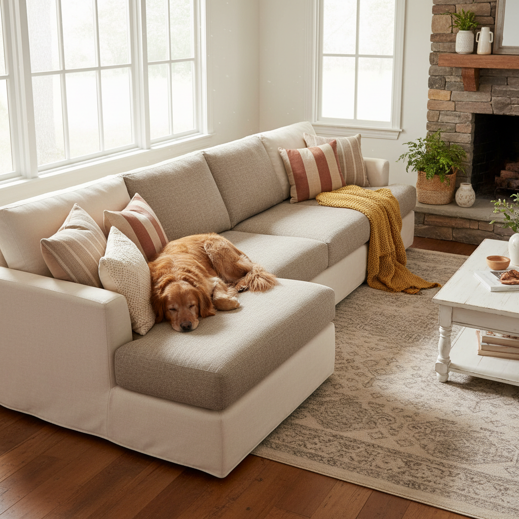Matching a Reversible Pet Sofa Slipcover to Your Sectional Couch: A Practical Fit and Fabric Guide for Dog Owners, Cat Households, and Multi-Pet Homes