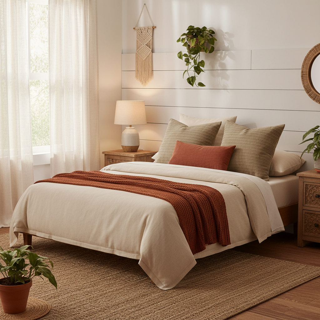 Euro Pillows on Your Bed: A Room-by-Room Guide to Nailing the Boho Farmhouse Look