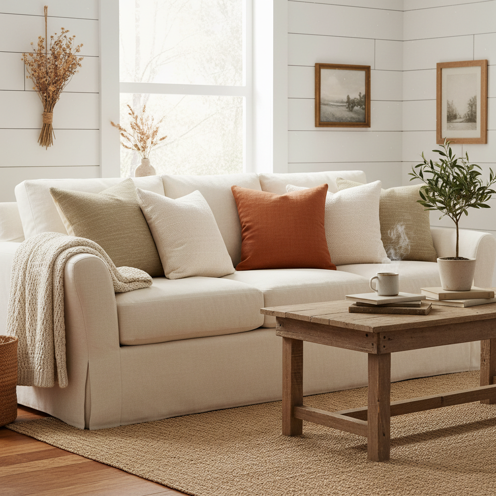 How Many Pillows Is Too Many? Getting Farmhouse Throw Pillow Covers for Sofa Decor Right the First Time