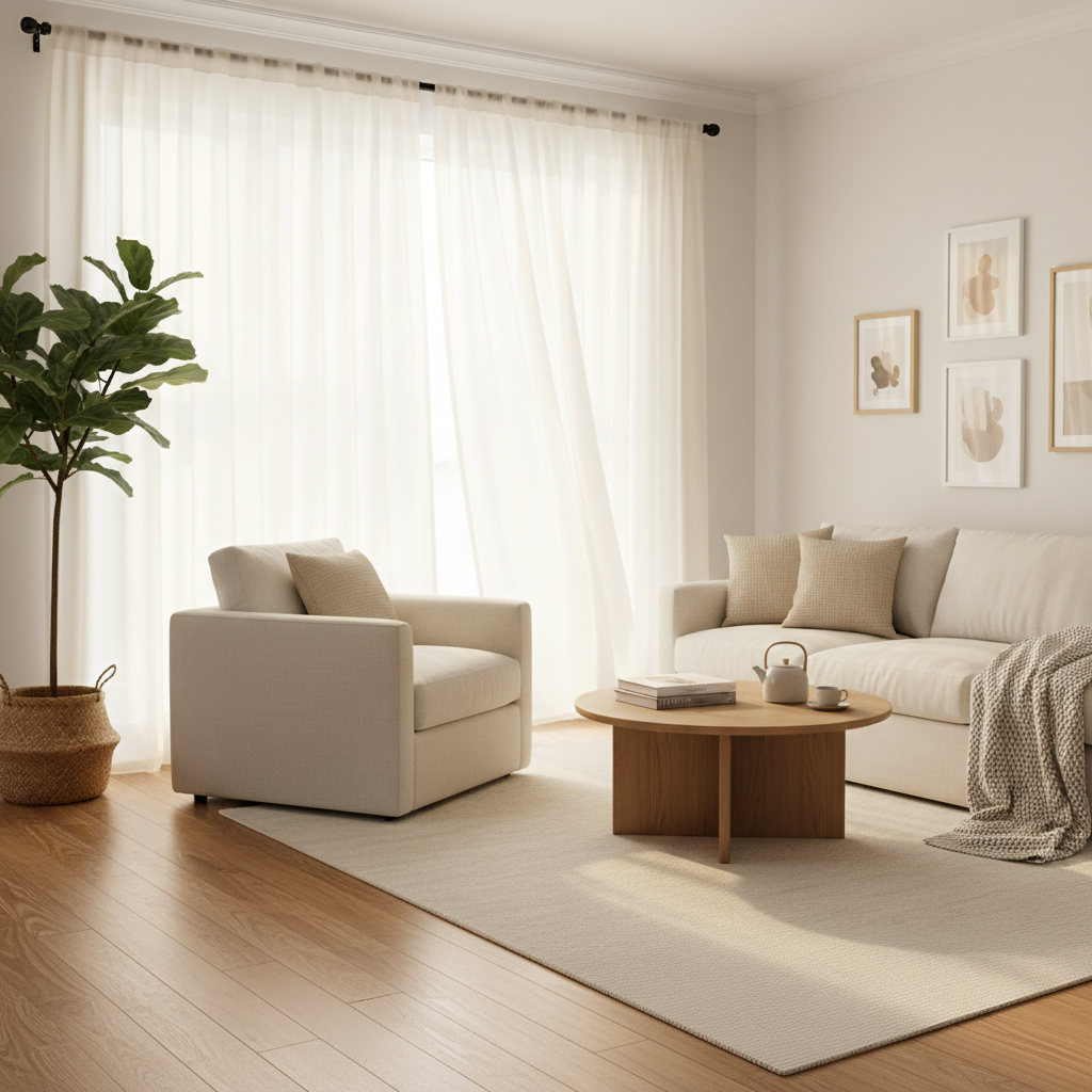 Why Does My Living Room Still Look Unfinished? The Case for Ivory Sheer Voile Curtain Panels