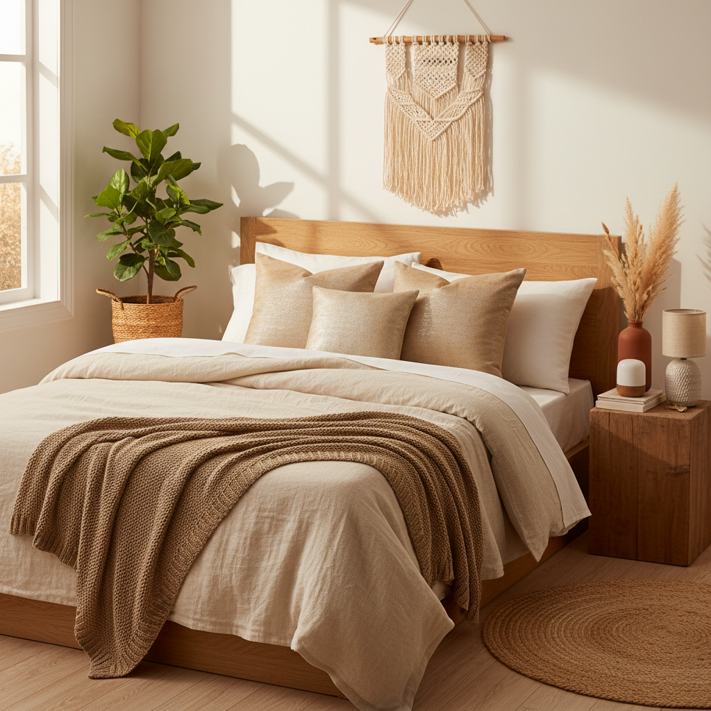 Small Space, Big Impact: How to Use Boho Chenille Euro Sham Pillow Covers in a Cozy Bedroom