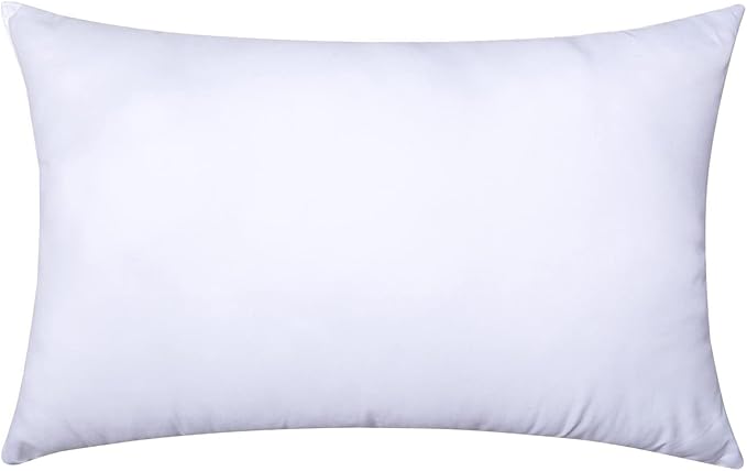 MIULEE Throw Pillow Insert Premium Pillow Stuffer Sham Rectangle for Decorative Cushion Bed Couch Sofa 12x24 Inch