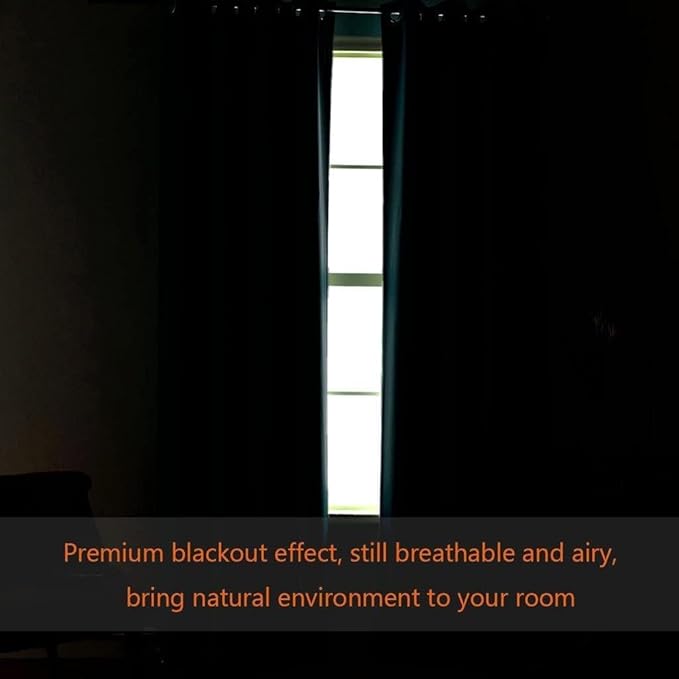 H.VERSAILTEX Blackout Patio Curtains 100 x 96 Inches for Sliding Door Extral Wide Blackout Curtain Panels Thermal Insulated Room Divider - Grommet Top, 8' Tall by 8.5' Wide - Pale Oak