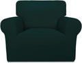 PureFit Super Stretch Chair Sofa Slipcover – Spandex Non Slip Soft Couch Sofa Cover, Washable Furniture Protector with Non Skid Foam and Elastic Bottom for Kids, Pets （Chair, Deep Teal）