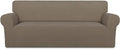 PureFit Super Stretch Sofa Slipcover – Spandex Non Slip Soft Couch Sofa Cover, Washable Furniture Protector with Non Skid Foam and Elastic Bottom for Kids, Pets （Sofa, Natural）