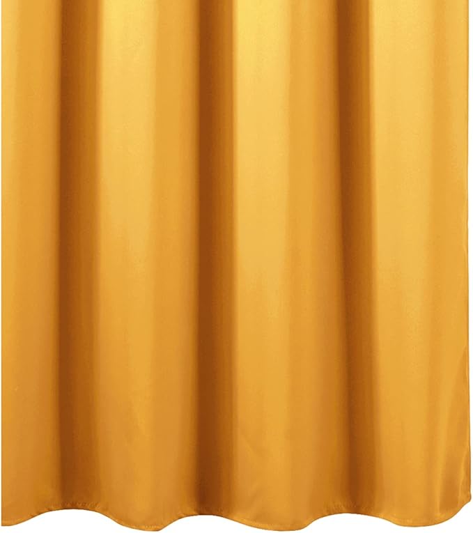 LEMOMO Yellow Thermal Blackout Curtains/52 x 95 Inch/Set of 2 Panels Room Darkening Curtains