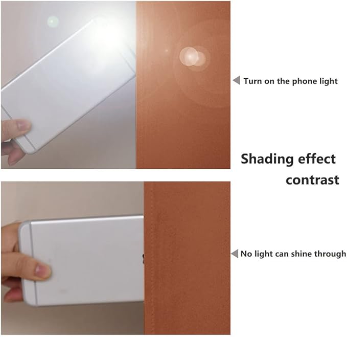 NICETOWN Burnt Orange 100% Blackout Lined Curtains, 2 Thick Layers Completely Blackout Window Treatment Thermal Insulated Drapes for Kitchen/Bedroom (1 Pair, 55-inch Width x 68-inch Length per Panel)