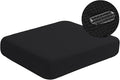 Water-Repellent Sofa Cushion Slipcovers for Living Room 3 Seater Super Fit and Soft Flexibility with Elastic Bottom Couch Seat Coat, Waterproof (Sofa Cushion, Black)