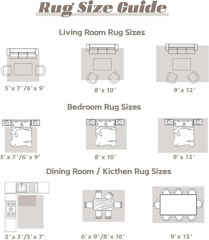 Area Rug 6x9 Washable Rug, Vintage Boho Medallion Rugs Non-Slip Soft Low Pile Large Distressed Rug Indoor Retro Carpet for Living Room Bedroom Dining Room Home Office (Taupe, 6'x9')