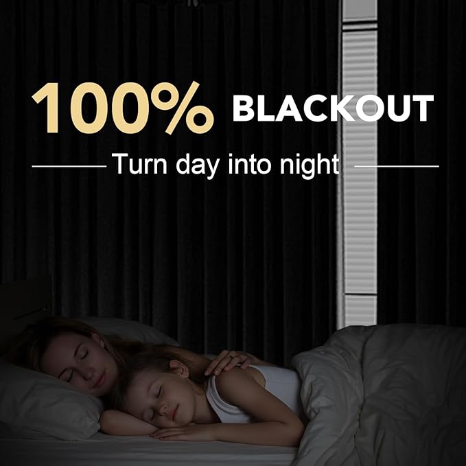 H.VERSAILTEX Blackout Curtains, Linen Curtains 108 inches Long 100% Black Out Curtains for Bedroom Windows, Textured Linen Look Draperies Grommet with White Liner, 2 Panels, Natural (Pack of 2)