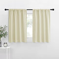 NICETOWN Blackout Curtains for Living Curtains, Beige, 2 Panels, 29 by 30, Room Darkening Window Curtain Panels, Easy-Care Solid Thermal Insulated Draperies/Drapes for Daughter Room
