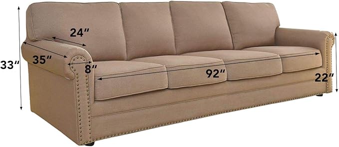 Easy-Going Stretch 4 Seater Sofa Slipcover 1-Piece Sofa Cover Furniture Protector Couch Soft with Elastic Bottom for Kids, Polyester Spandex Jacquard Fabric Small Checks Wine