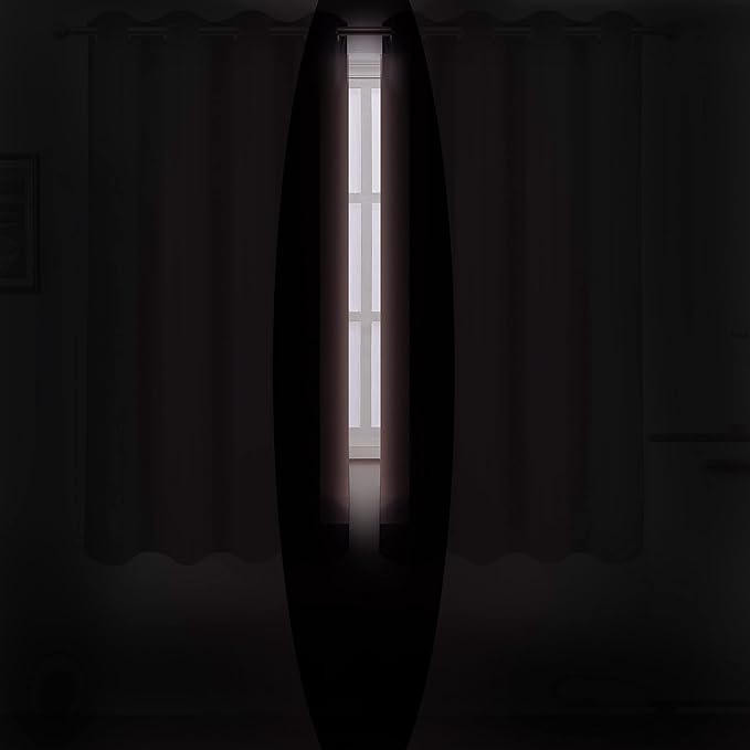 LEMOMO Pink Blackout Curtains 34 x 54 Inch Length/Set of 2 Curtain Panels/Thermal Insulated Room Darkening Blackout Curtains for Bedroom