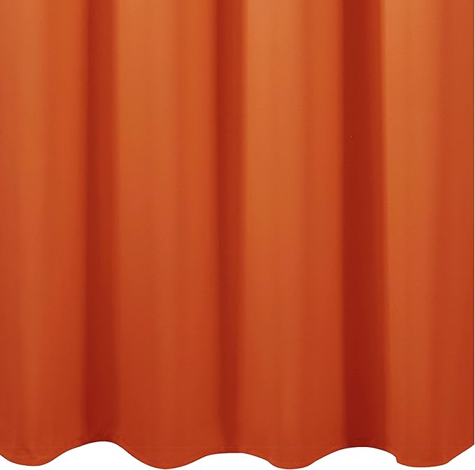 LEMOMO Blackout Curtains 66 x 84 inch/Orange Curtains Set of 2 Panels/Thermal Insulated Room Darkening Bedroom Curtains