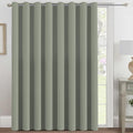 H.VERSAILTEX Blackout Patio Curtains 100 x 84 Inches for Sliding Door Extral Wide Blackout Curtain Panels Thermal Insulated Room Divider - Grommet Top, 7' Tall by 8.5' Wide - Sea Grass