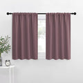 NICETOWN Blackout Curtains for RV Windows, Dry Rose, 29" by 20", 2 Panels, Room Darkening Window Curtain Panels, Easy-Care Solid Thermal Insulated Draperies/Drapes for Daughter Room