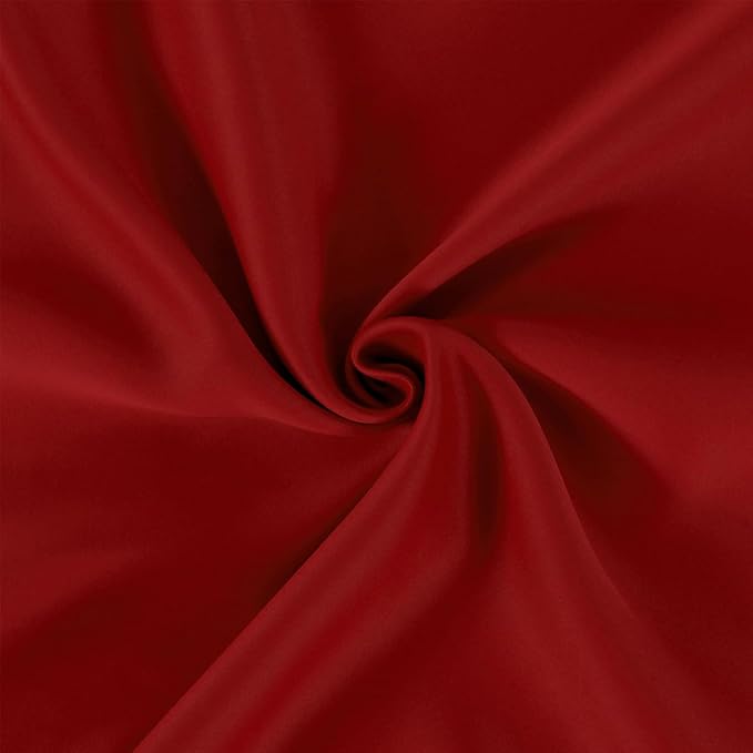 LEMOMO Red Blackout Curtains 40 x 63 Inch Length/Set of 2 Curtain Panels/Thermal Insulated Room Darkening Blackout Curtains for Bedroom
