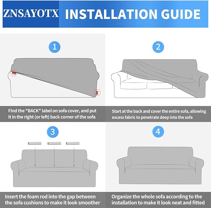 ZNSAYOTX 1 Piece Jacquard Chair Slipcovers for Living Room High Stretch Chair Covers with Arms Anti Slip Pets Friendly Couch Sofa Armchair Cover Furniture Protector (Small,New Pattern Light Coffee)