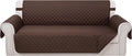 Reversible Sofa Covers Couch Cover Furniture Protector for Dogs Elastic Straps Water Resistant(Sofa,Chocolate/Chocolate)