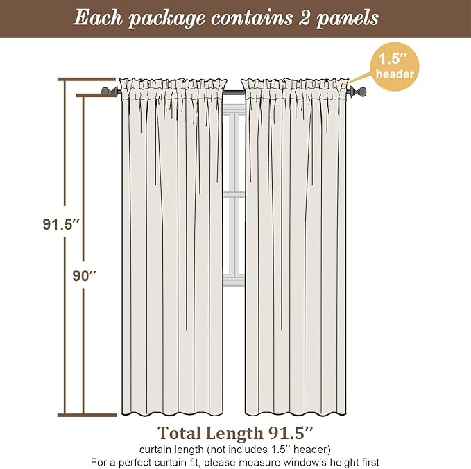 Chyhomenyc Blush Pink Sheer Curtains 90 Inches Long 2 Panels, Light Filtering Blush Pink Curtains for Living Room, Soft Gentle Voile Rod Pocket Bedroom Window Drapes, 59Wx90L Inch, 2PCS