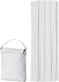 Amazon Basics Portable Room Darkening Light Blocking Blackout Curtain Shade with Suction Cups, 100% Polyester, 50"W x 78"L,White, 1-Pack