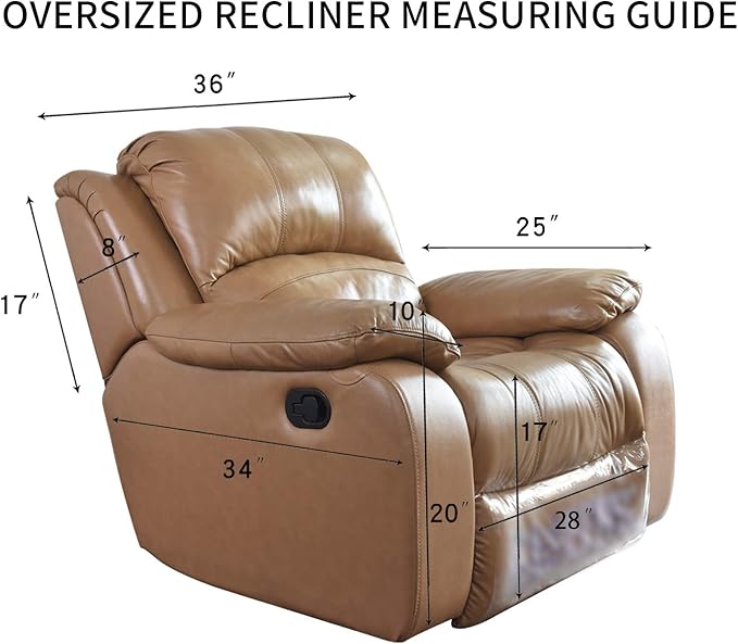 PureFit Reversible Quilted Sofa Cover, Water Resistant Slipcover Furniture Protector, Washable Couch Cover with Non Slip and Elastic Straps for Kids, Dogs, Pets (Oversized Recliner, Brown/Beige)