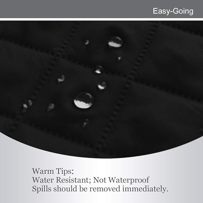 Easy-Going Recliner Chair Slipcover Reversible Sofa Cover Water Resistant Couch Cover Furniture Protector with Elastic Straps for Pets Dog (Recliner, Black/Black)