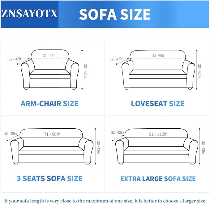 ZNSAYOTX 1 Piece Jacquard Couch Covers for 2 Cushion Couch High Stretch Loveseat Slipcover for Pets Dogs Anti Slip Love Seat Sofa Slipcover Furniture Protector (Medium,New Pattern Light Beige)