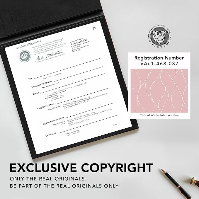 Deconovo Pink Blackout Curtains for Bedroom, Thermal Insulated Soundproof Pravicy Curtain, Silver Wave Dots Print, 52 x 95 Inch Long, Machine Washable Window Panels for Kids Room Nursery, Set of 2