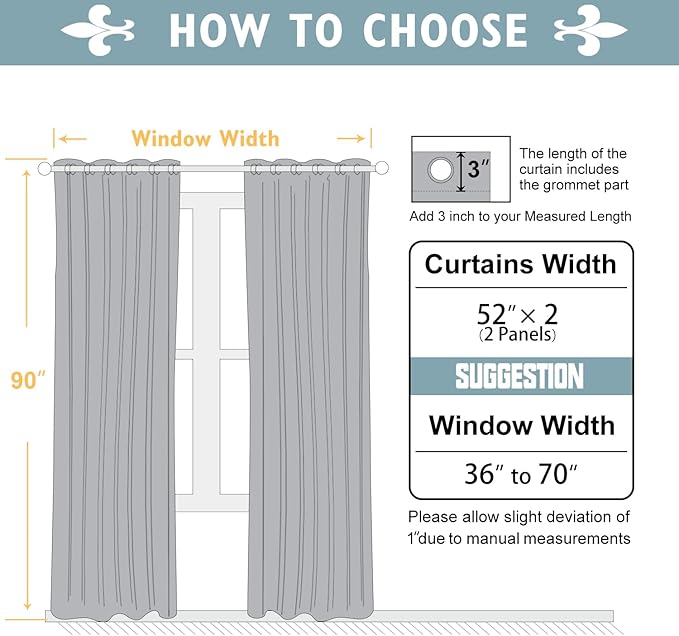 ChrisDowa Blackout Curtains 90 inches Long for Bedroom - 2 Panels Set Grommet Thermal Insulated Room Darkening Curtains for Living Room (Biscotti Beige, 52 x 90 Inch)