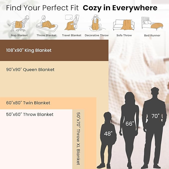 EXQ Home Fall Blanket Twin Size for Couch or Bed - 3D Imitation Turtle Shell Jacquard Decorative Fleece Blankets - Cozy Soft Lightweight Fuzzy Flannel Blanket Suitable for All Seasons(60"×80",Orange)