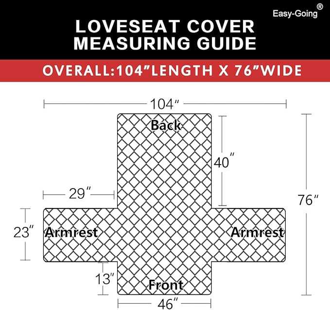 Easy-Going Reversible Loveseat Couch Cover for 2 Cushion Couch Sofa Cover for Dogs Water Resistant Furniture Protector with Foam Sticks Elastic Straps for Pet (Loveseat, Army Green/Beige)