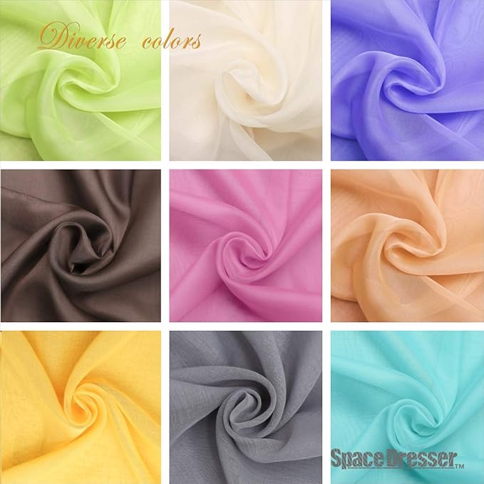 SpaceDresser Basic Rod Pocket Sheer Voile Window Curtain Panels White 1 Pair 2 Panels 38 Width 54 Inch Long for Kitchen Bedroom Children Living Room Yard(Foliage Green,38 W x 54 L)