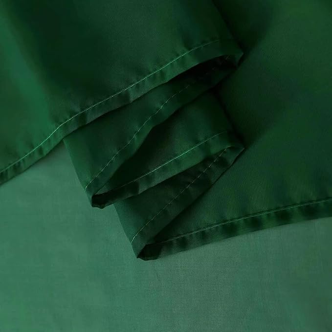 SpaceDresser Basic Rod Pocket Sheer Voile Window Curtain Panels White 1 Pair 2 Panels 70 Width 108 Inch Long for Kitchen Bedroom Children Living Room Yard(Foliage Green,70 W x 108 L)