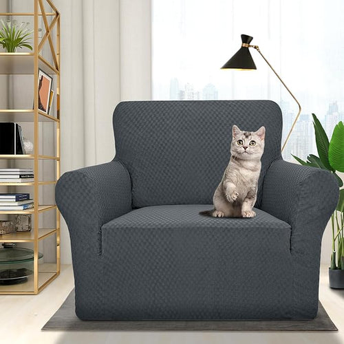 1 Piece Jacquard Chair Slipcovers for Living Room High Stretch Chair
