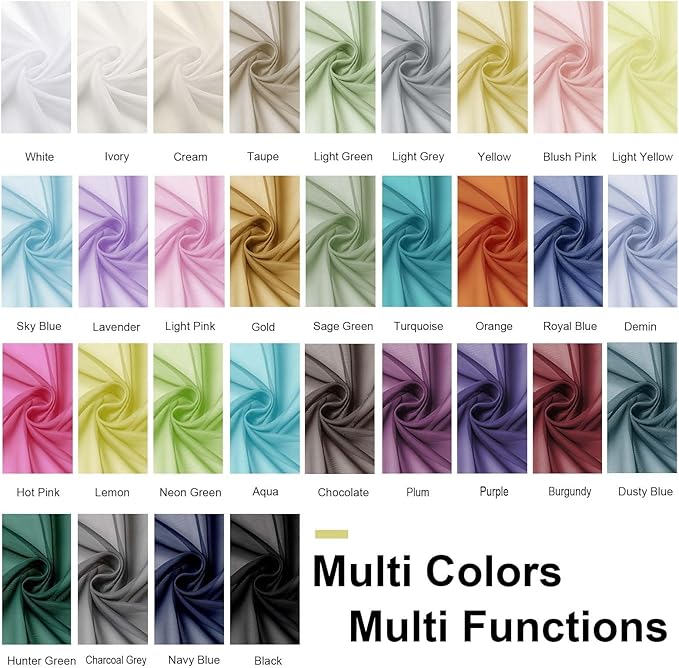 OWENIE Sheer Curtains 78 inches Long 2 Panels Set for Bedroom Living Room, Soft Solid Living Room Rod Pocket Light Filtering Curtains, 2 Pcs Each 42“ W x 78" L, Light Green