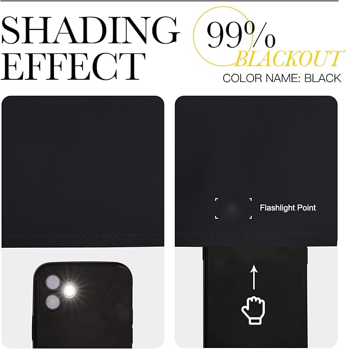 NICETOWN Short Curtains, Black Out RV Bunk Panels for Kitchen - Energy Smart Decoration Thermal Insulating Blackout Drapes/Draperies for Small Window (2 Panels, 29 inches Wide by 20 inches Long)