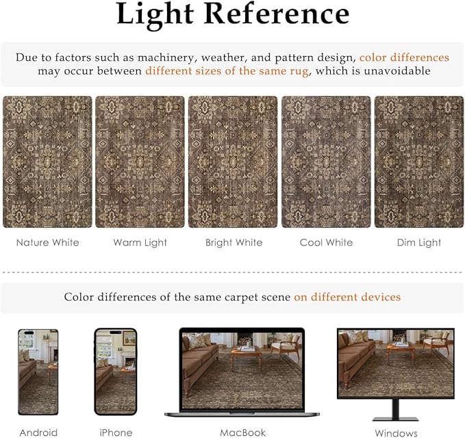 3x5 Washable Area Rug for Entryway Vintage Brown Non Slip Low Pile Carpet Traditional Retro Soft Throw Rug for Entrance Bathroom Door Mat Indoor Dorm Dining Room