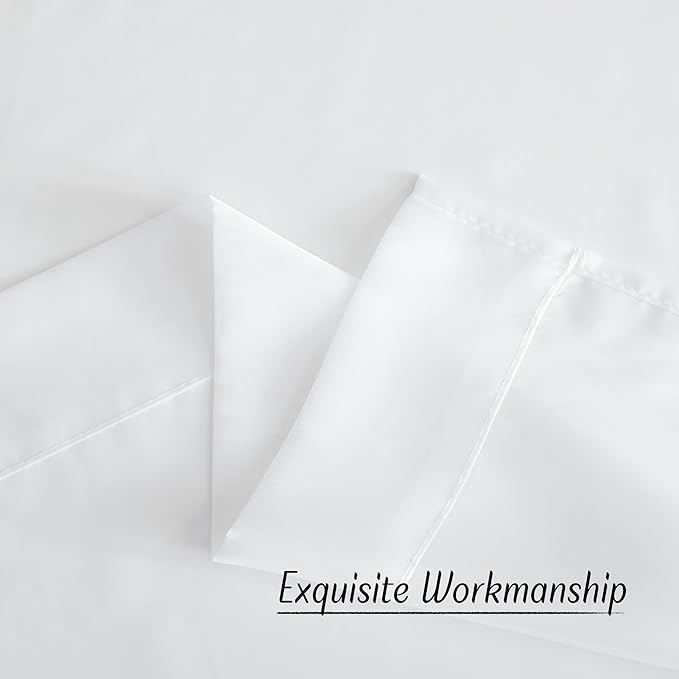 NICETOWN White Sheer Curtains 45 inches Long, Grommet Light Filtering Airy Voile Sheer Lightweight & Breathable Window Treatments for Kitchen/Cafe, W30 x L45, 2 Panels