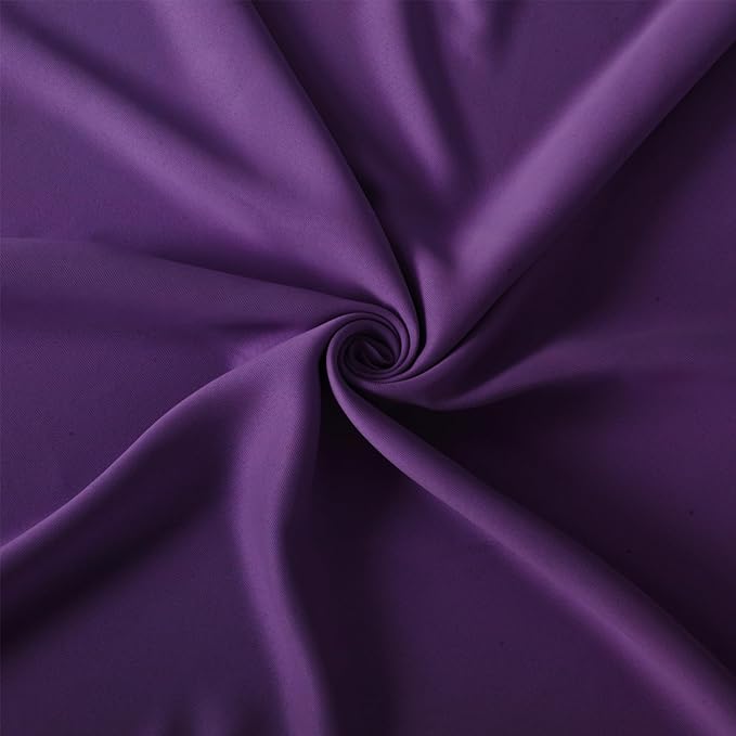 LEMOMO Purple Blackout Curtains 66 x 63 Inch Length/Set of 2 Curtain Panels/Thermal Insulated Room Darkening Blackout Curtains for Bedroom