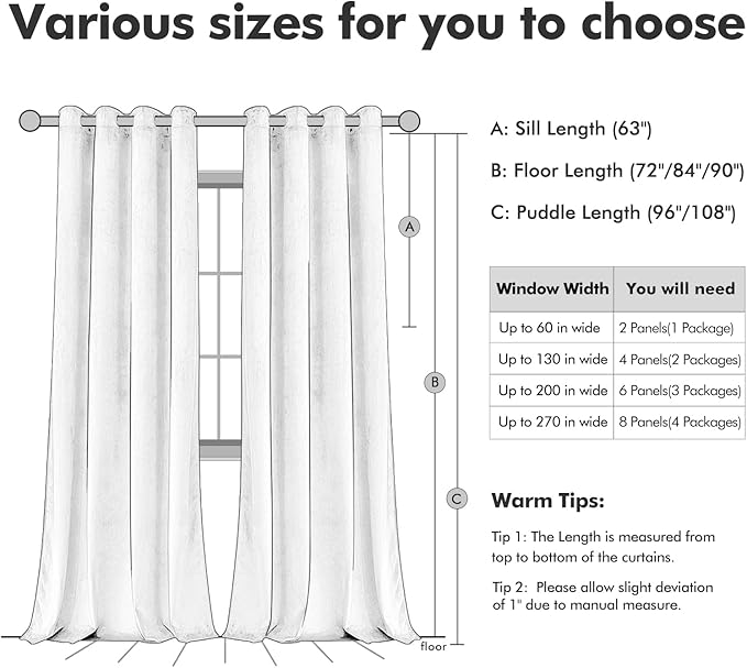 MIULEE Velvet Curtains Gold Elegant Grommet Curtains Fall Thermal Insulated Soundproof Room Darkening Black Out Curtains/Drapes for Classical Living Room Bedroom Decor 52 x 108 Inch Set of 2