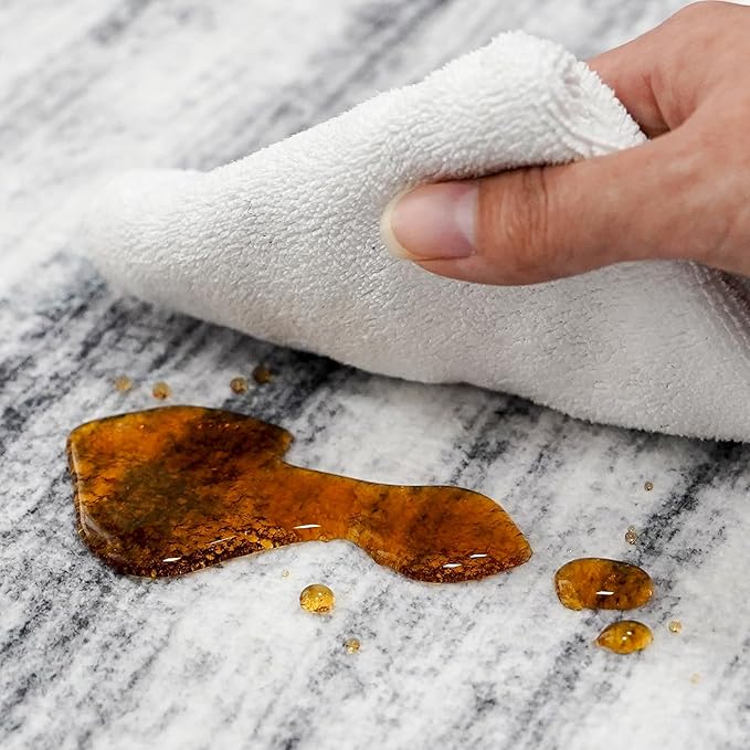 Large Runner Rugs for Hallway 4x20: Non-Slip Washable Wide Carpet - Soft Low-Pile Stain and Spill Resistant Rug for Entryway Living Room Dining Room Balcony Garage Office Grey