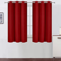 LEMOMO Red Blackout Curtains 42 x 54 Inch Length Set of 2 Panels Grommet Bedroom Curtains for Living Room